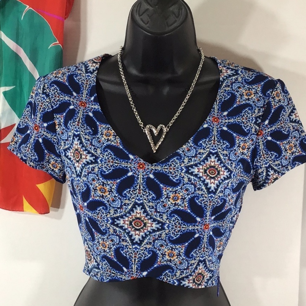 Show Me Your Mumu Miami crop top S